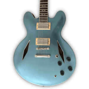 Custom Made Pelham Blue Dave Grohl 335 Style 6 Strings Electric Guitar - Image 2