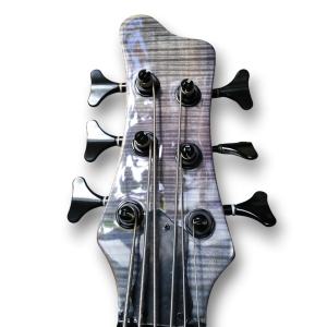 Custom Made Patriot Style Neck-Through-Body Flame Maple Top 6 Strings Electric Bass - Image 4