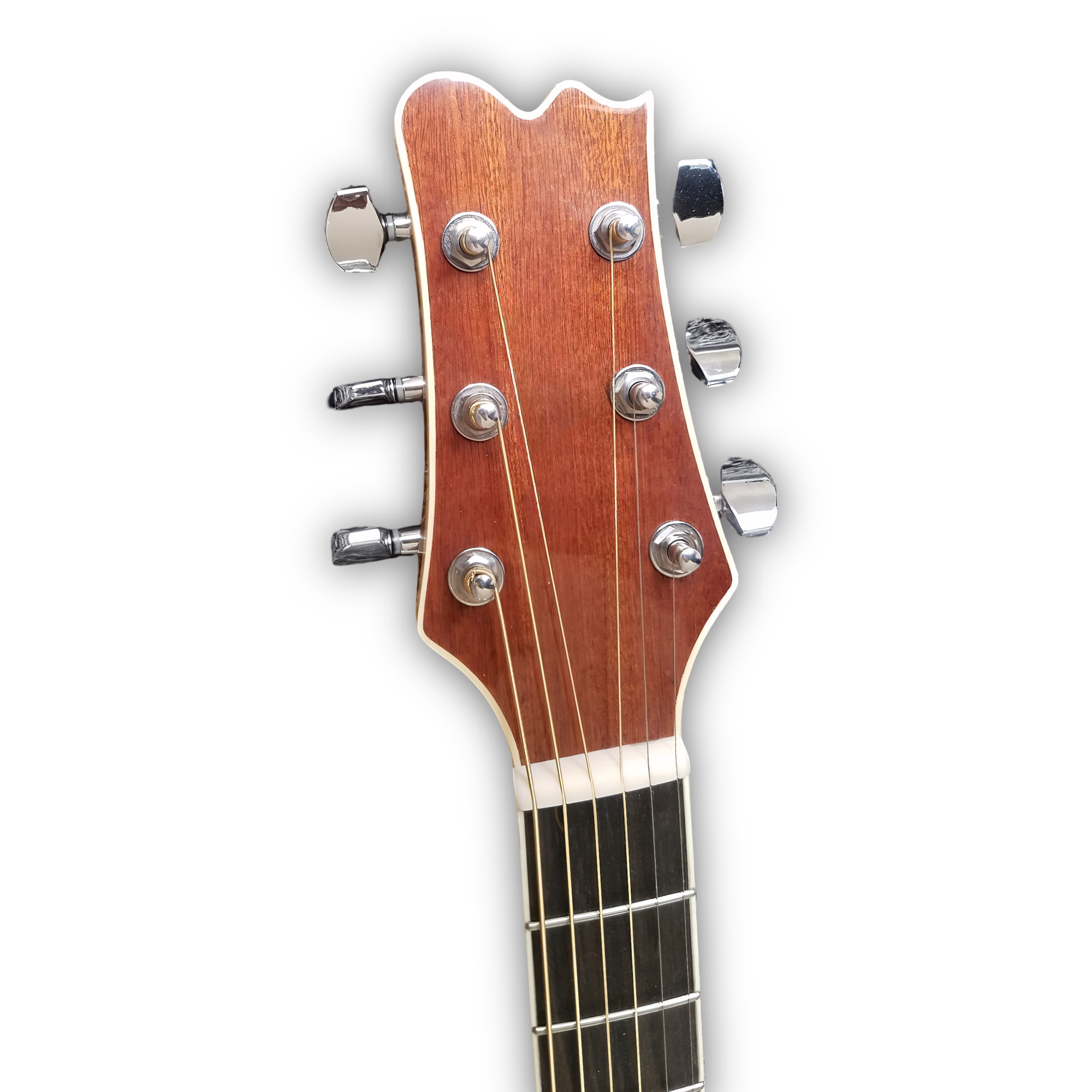 Custom Made Maple Wood Harp Guitar Double Neck Eclipse Acoustic Guitar - Image 2