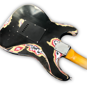 Custom Made Aged Heavy Black Relic Strat Style Electric Guitar - Image 7