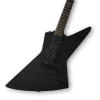 Custom Made James Hetfield Style Explorer Black Diamond Plate Electric Guitar