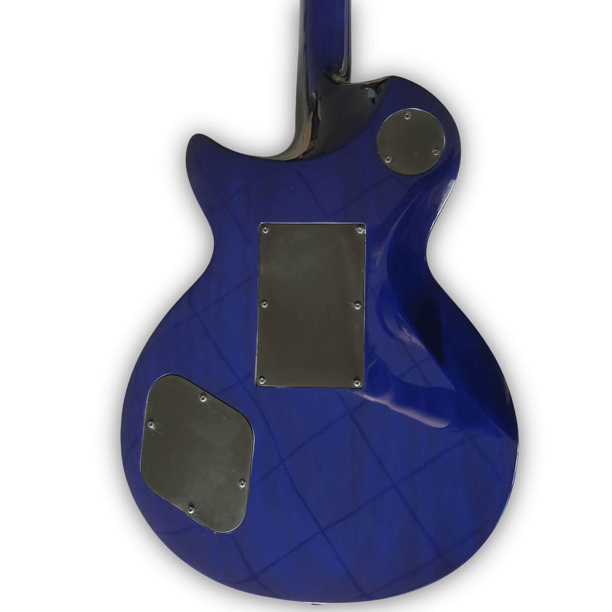 Custom Made LP Style Ocean Blue Fade Quilted Maple Top Electric Guitar - Image 4