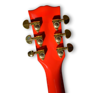 Custom Made Eye Style Fire Engine Red 6 Strings Electric Guitar - Image 8