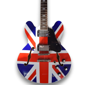 Custom Made Union Jack 335 Style 6 Strings Electric Guitar