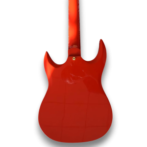 Custom Made Eye Style Fire Engine Red 6 Strings Electric Guitar - Image 7