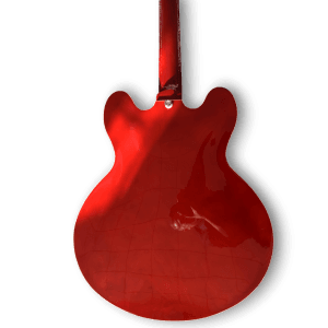 Custom Made 335 Style F-Holes Sixties Cherry 6 Strings Electric Guitar - Image 5