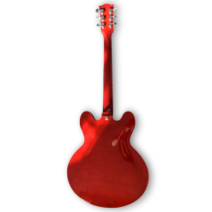 Custom Made 335 Style F-Holes Sixties Cherry 6 Strings Electric Guitar - Image 4