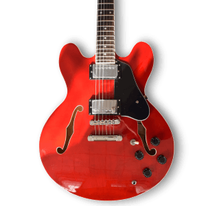 Custom Made 335 Style F-Holes Sixties Cherry 6 Strings Electric Guitar