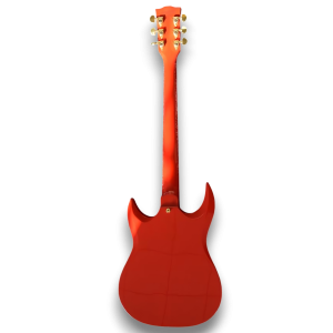 Custom Made Eye Style Fire Engine Red 6 Strings Electric Guitar - Image 6