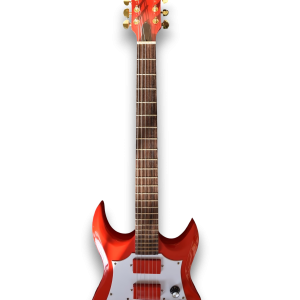 Custom Made Eye Style Fire Engine Red 6 Strings Electric Guitar - Image 4