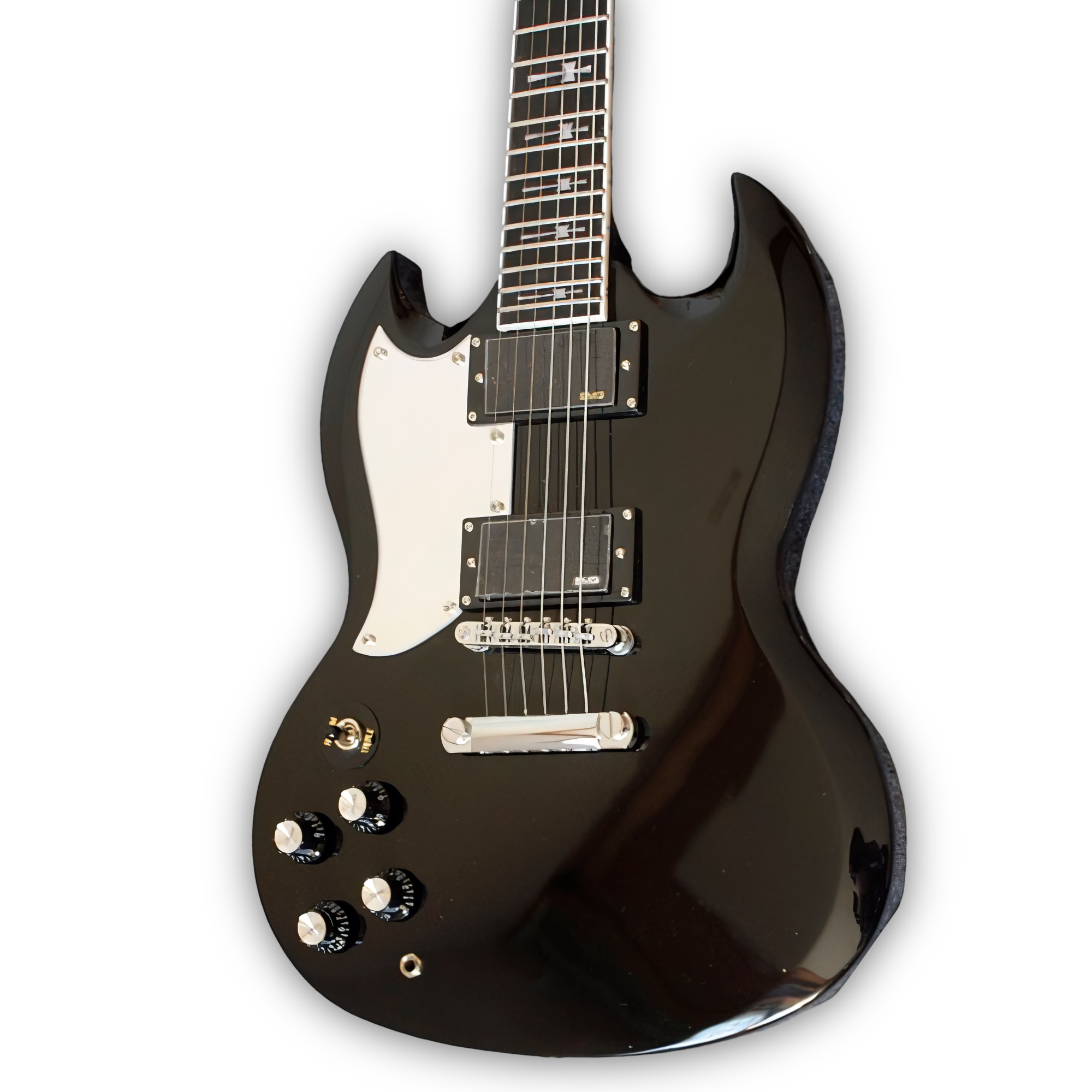 Custom Made Tony Iommi Black Left Handed SG Style 6 Strings Electric Guitar