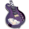 Custom Made Purple Quilted Maple Top Scroll Style Mother of Pearl Pin-up Girl 6 Strings Electric Guitar