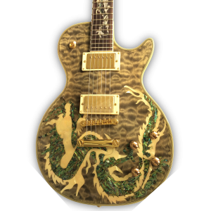 Custom Made Abalone Dragon Inlay LP Style 6 Strings Electric Guitar