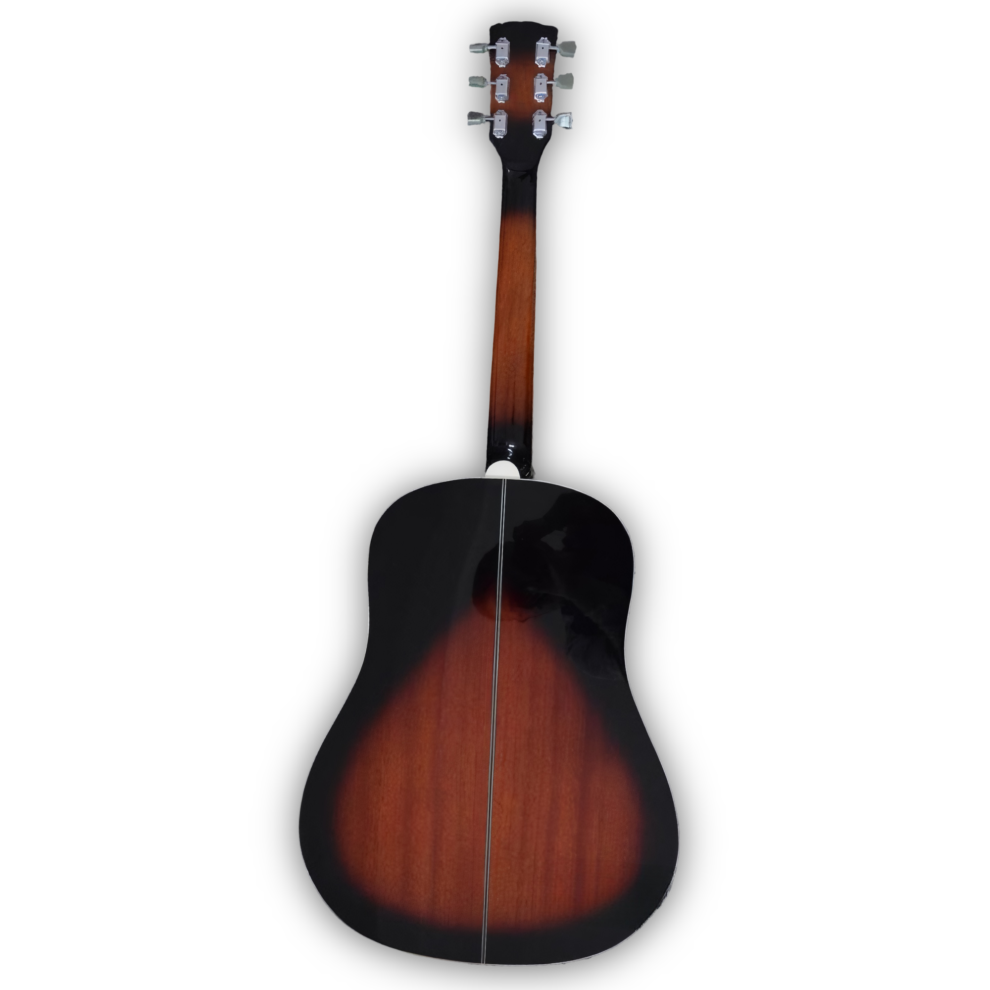 Custom Made J160E Style Vintage Sunburst Acoustic Guitar - Image 3