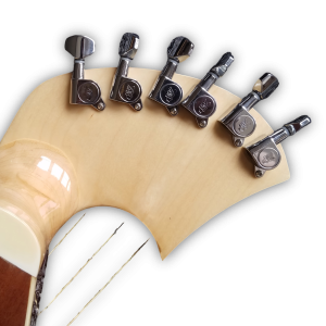 Custom Made Maple Wood Harp Guitar Double Neck Eclipse Acoustic Guitar - Image 4