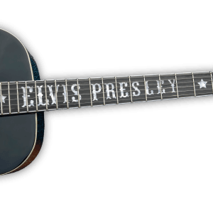 Custom Made L-1 F Hole Style Sunburst Custom Made Elvis Inlay Acoustic Guitar - Image 2