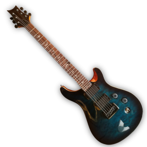 Custom Made Quilted Maple Top Blue Burst Style 6 Strings Electric Guitar - Image 2