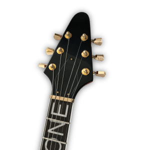 Custom Made Metallic Red Flying V Style with Custom Made Inaly 6 Strings Electric Guitar - Image 4
