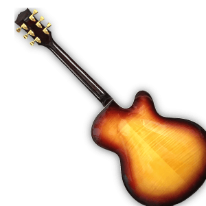 Custom Made Left Handed F Hole Hollow Body L5 Style Vintage Sunburst 6 Strings Electric Guitar - Image 5