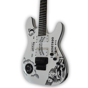 Custom Made White Ouija Style Kirk Hammett 6 Strings Electric Guitar - Image 2