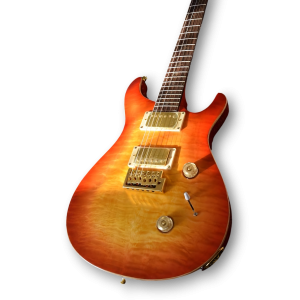 Custom Made Sunburst Quilted Maple Top 6 Strings Electric Guitar - Image 3