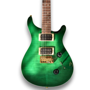 Custom Made Emerald Green Flame Maple Top 6 Strings Electric Guitar