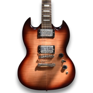Custom Made Mojave Burst SG Style Flame Maple Top 6 Strings Electric Guitar