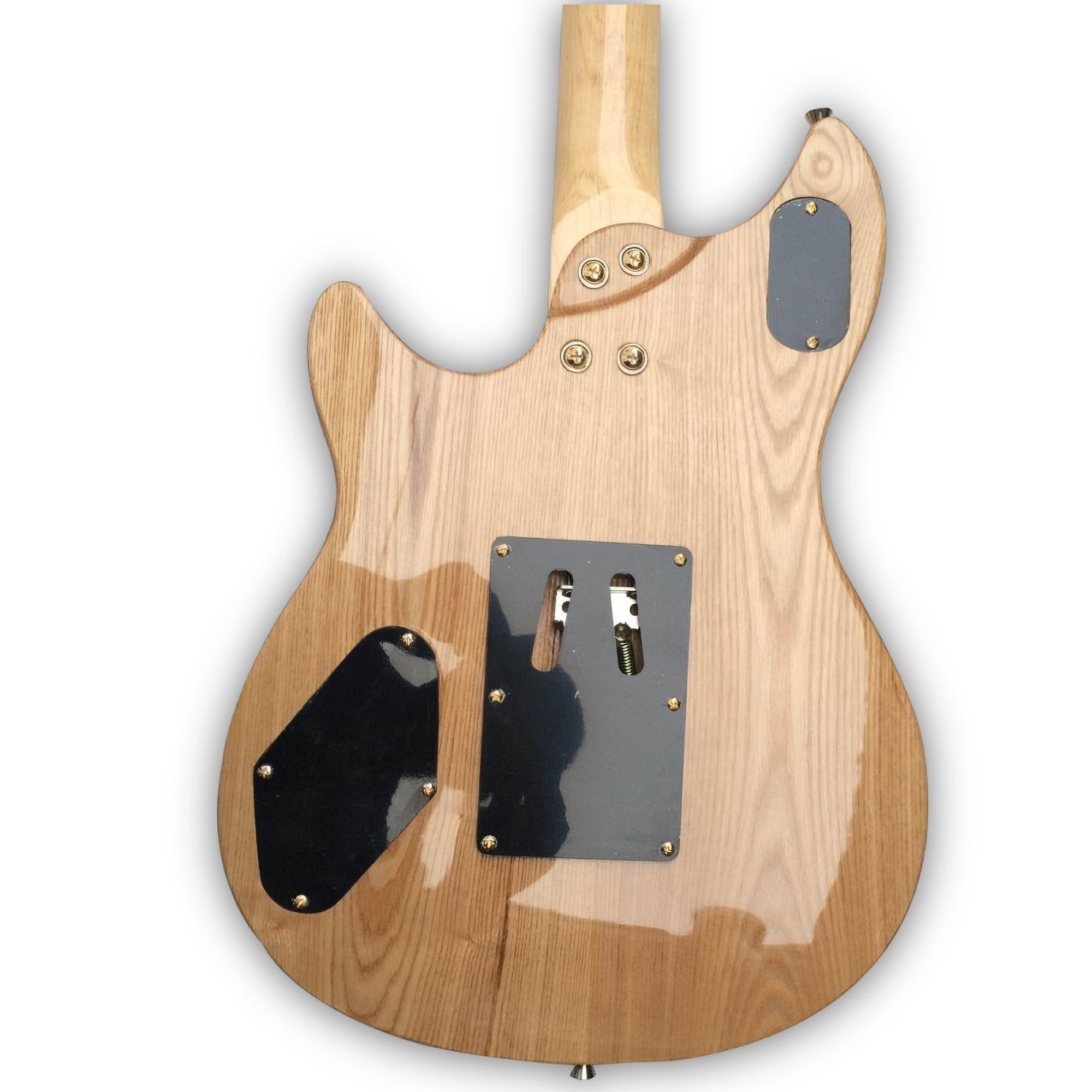 Custom Made Natural Finish Quilted Maple Top LP Style White 6 Strings Electric Guitar - Image 7