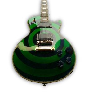Custom Made Green Zakk Wylde Bullseye LP Style 6 Strings Electric Guitar