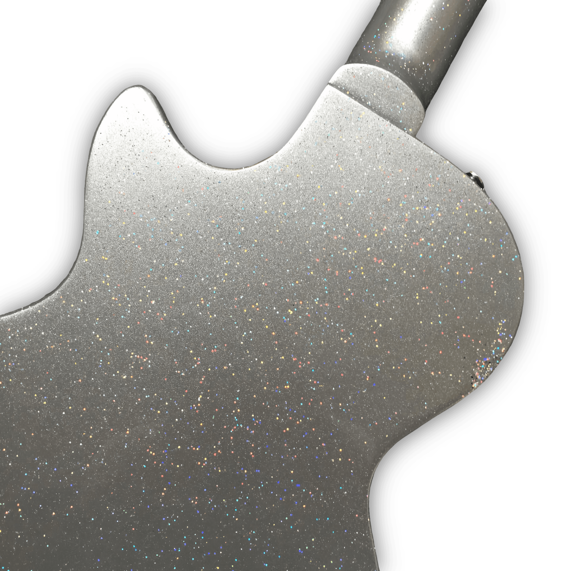 Custom Made Silver Sparkle P90 Pickups Single Cut LP Junior Style 6 Strings Electric Guitar - Image 7