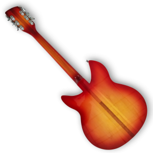 Custom Made Semi-Hollow 360 12 Fireglo Color Style Electric Guitar 12 String - Image 5