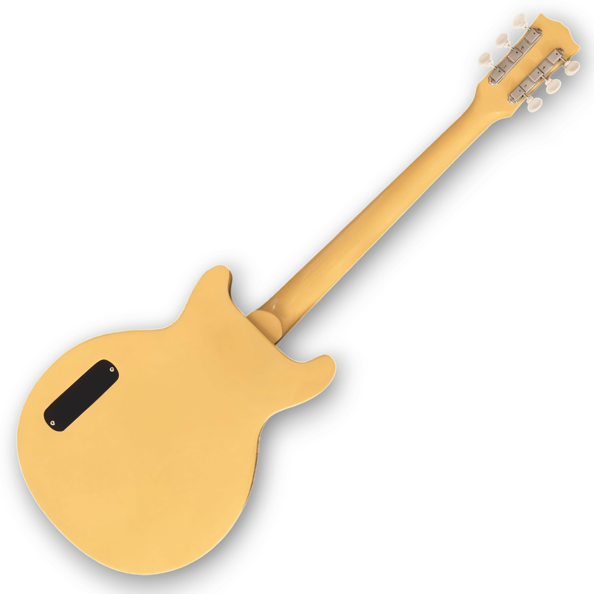 Custom Made Double Cut TV Yellow P90 Pickups LP Junior Style 6 Strings Electric Guitar - Image 4