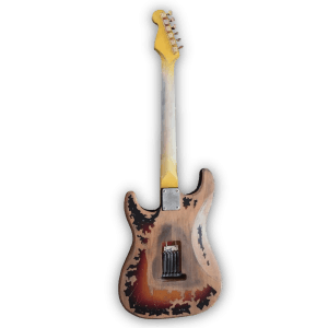 Custom Made Heavy Aged Black Relic Stevie Ray Vaughan SRV Strat Style 6 Strings Electric Guitar - Image 5