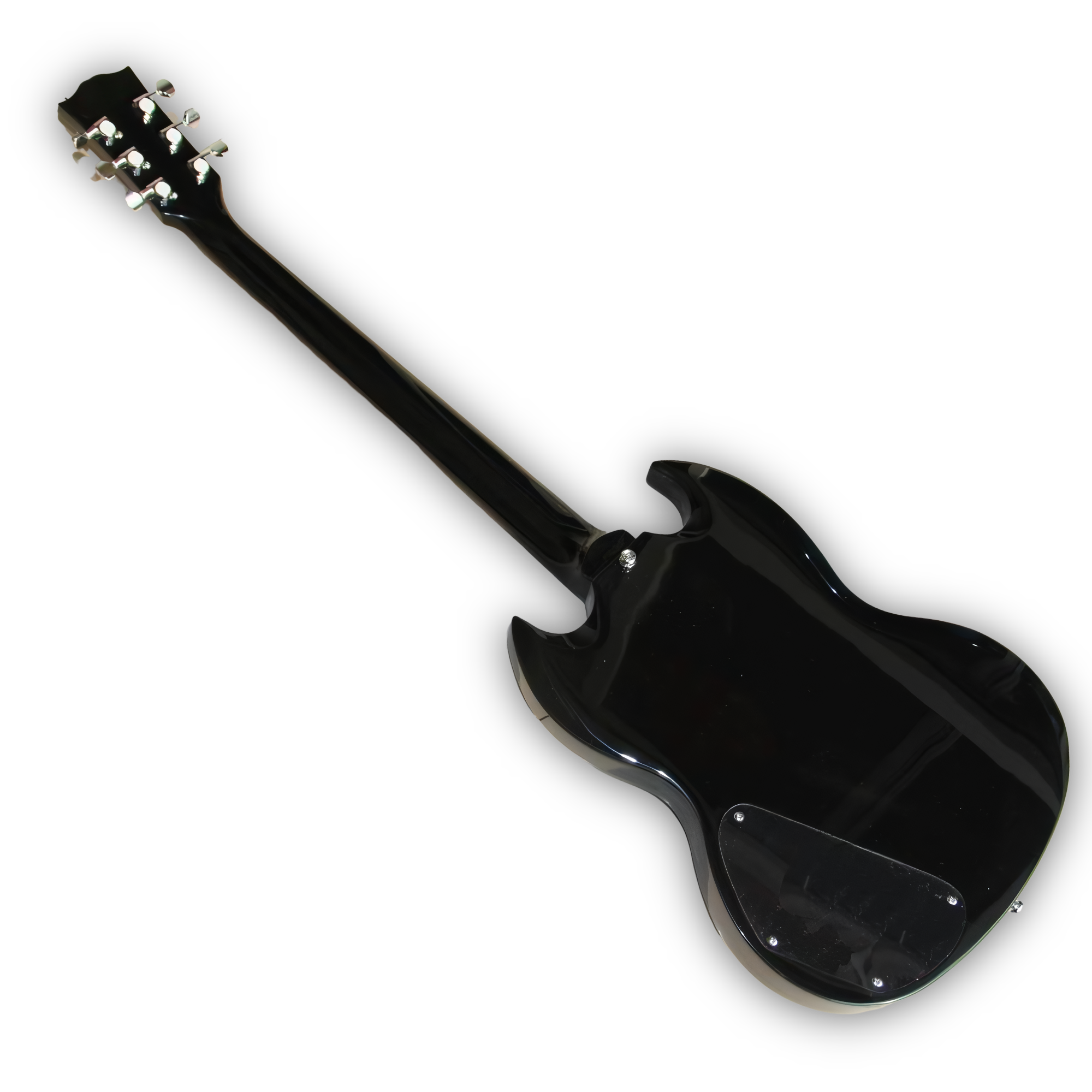 Custom Made Black Tony Iommi SG Style 6 Strings Electric Guitar - Image 4