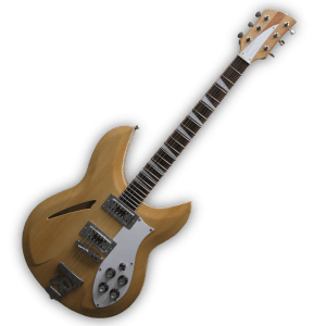 Custom Made Mapleglo Semi-Hollow Body 381 Style 6 String Electric Guitar - Image 2