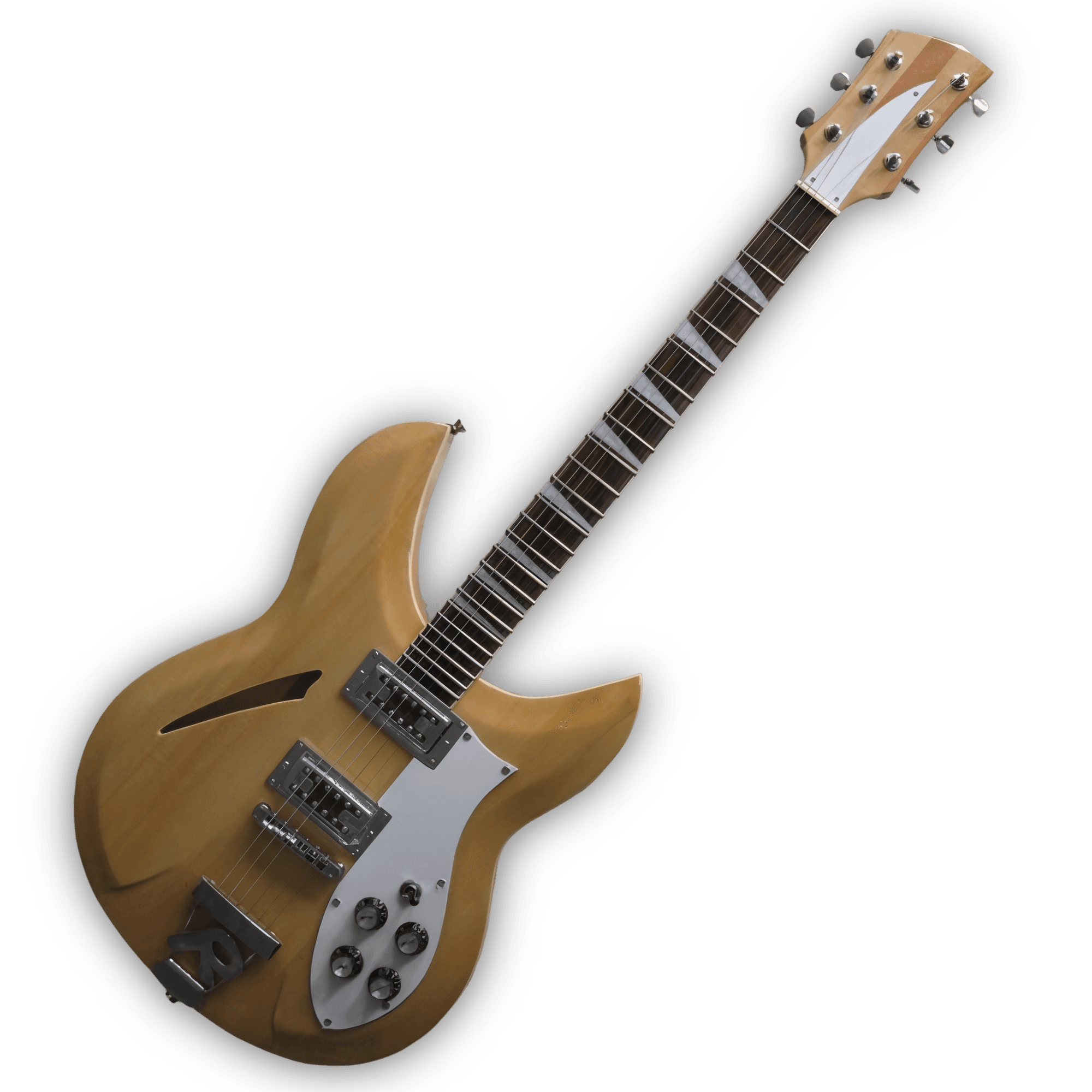 Custom Made Mapleglo Semi-Hollow Body 381 Style 6 String Electric Guitar - Image 2