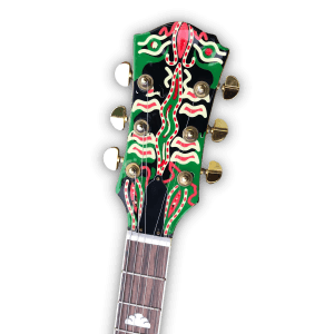 Custom Made Burny Hide Style Cloud Inlays Mockingbird 6 Strings Electric Guitar - Image 5
