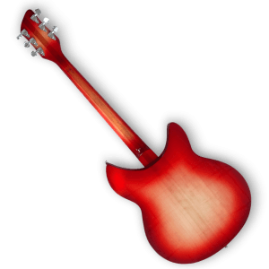 Custom Made Semi-Hollow Left Handed Fireglo 360 Style 6 String Electric Guitar - Image 5
