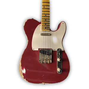 Custom Made Heavy Aged Red Relic Tele Style 6 Strings Electric Guitar