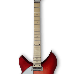 Custom Made Semi-Hollow Left Handed Fireglo 360 Style 6 String Electric Guitar - Image 3
