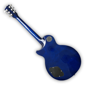 Custom Made Flame Maple Top 6 Strings LP Blueberry Burst Style Electric Guitar - Image 6