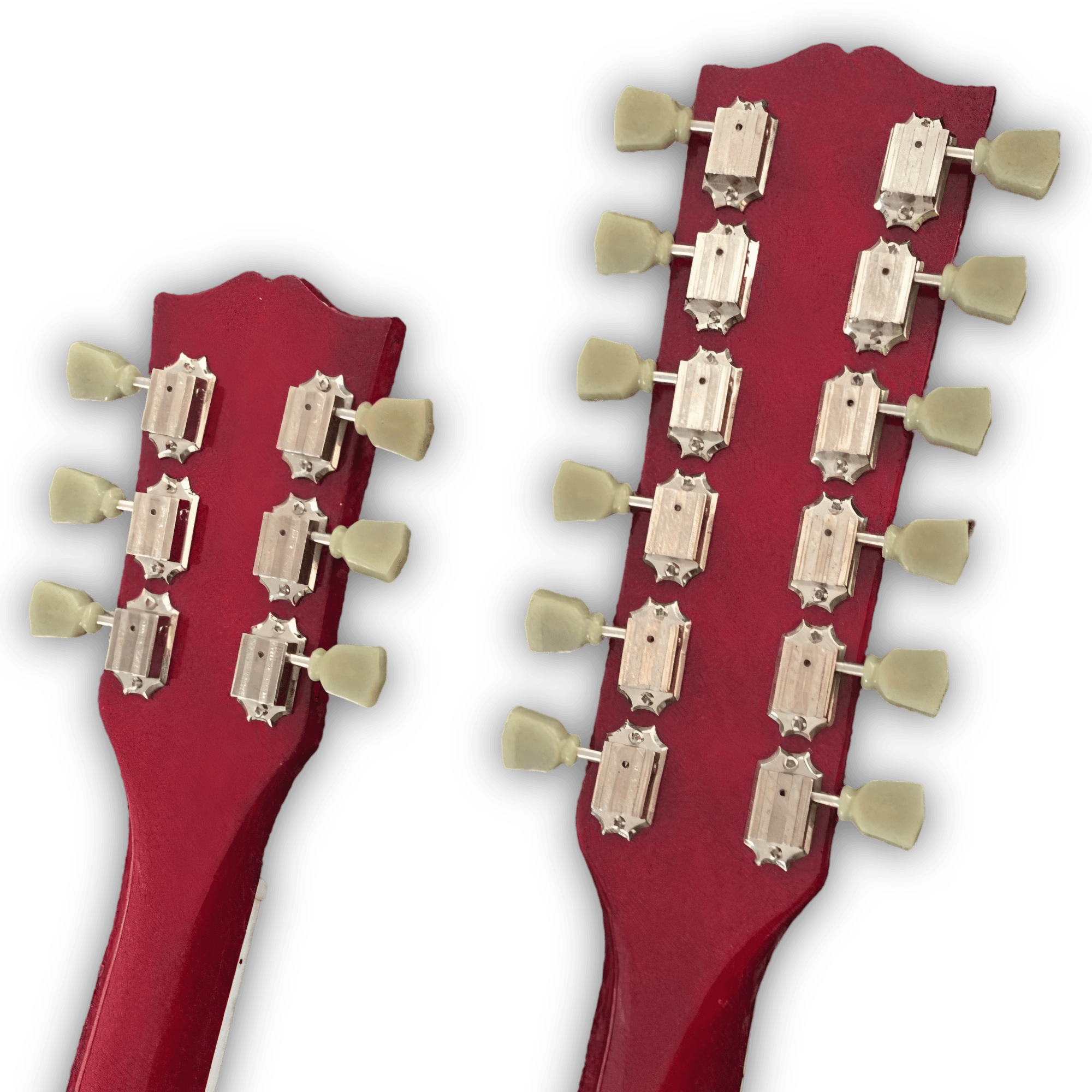 Custom Made Cherry Red Don Felder SG Style 1275 Double Neck 12 & 6 Strings Electric Guitar - Image 5
