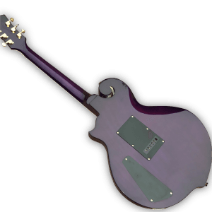 Custom Made Purple Quilted Maple Top Scroll Style Mother of Pearl Pin-up Girl 6 Strings Electric Guitar - Image 7