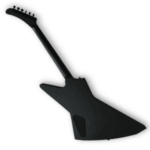 Custom Made James Hetfield Style Explorer Black Diamond Plate Electric Guitar - Image 4