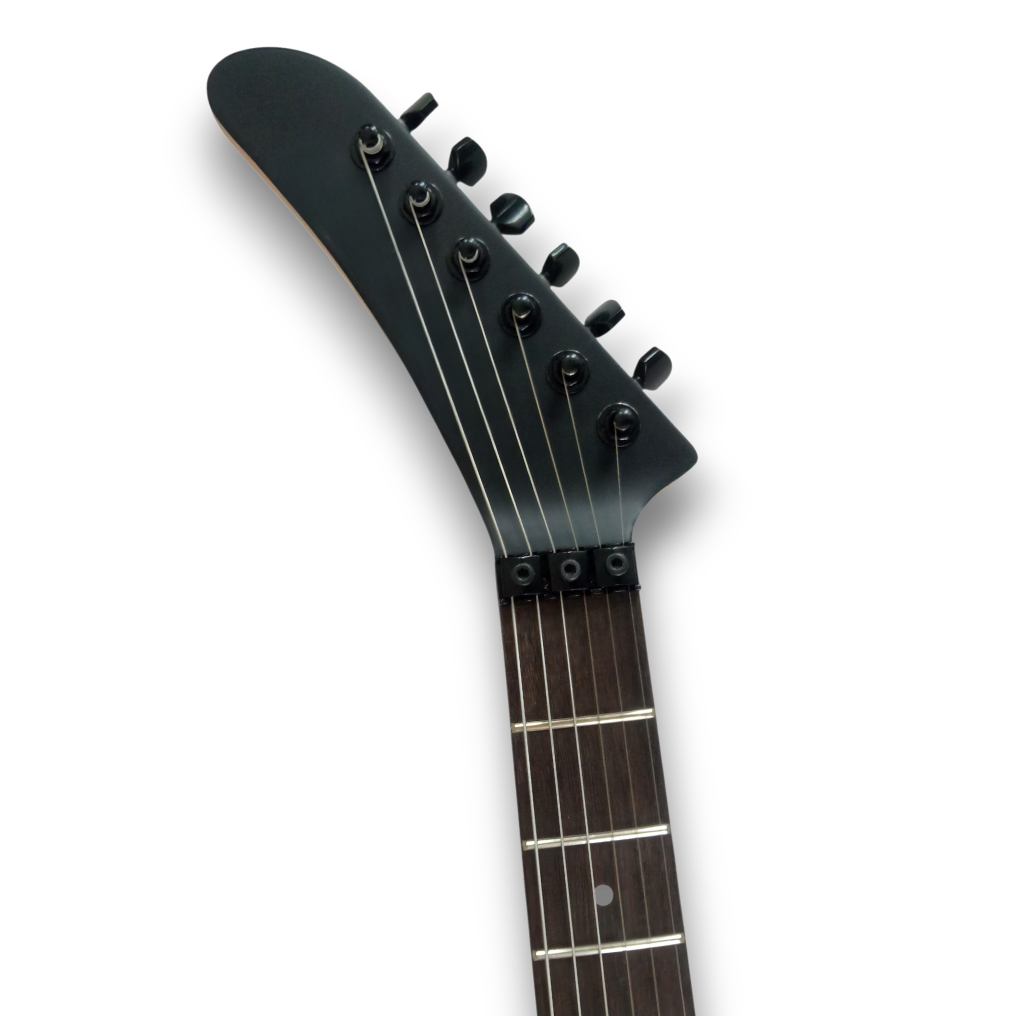 Custom Made Skull and Bones George Lynch Style 6 Strings Electric Guitar - Image 4