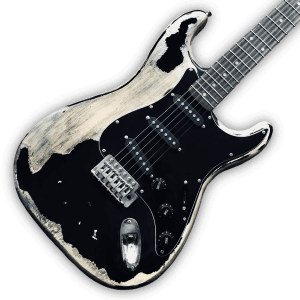 Custom Made Heavy Aged Black Relic Tele Style 6 Strings Electric Guitar