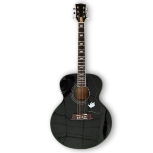 Custom Made Acoustic SJ-200 Style Elvis Presley Black Beauty Acoustic Guitar