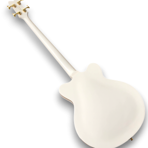 Custom Made Double Cutaway White Falcon Hollow Body Style 4 Strings Electric Bass - Image 5