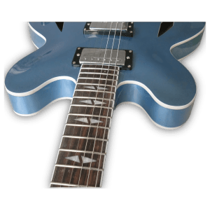 Custom Made Pelham Blue Dave Grohl 335 Style 6 Strings Electric Guitar - Image 3