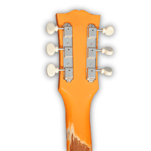 Custom Made Relic Orange SG Junior Style 6 Strings Electric Guitar - Image 5